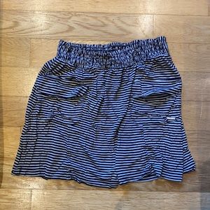 element Black/Cream Striped Skirt